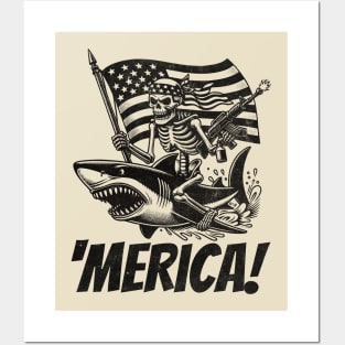 Merica! Posters and Art